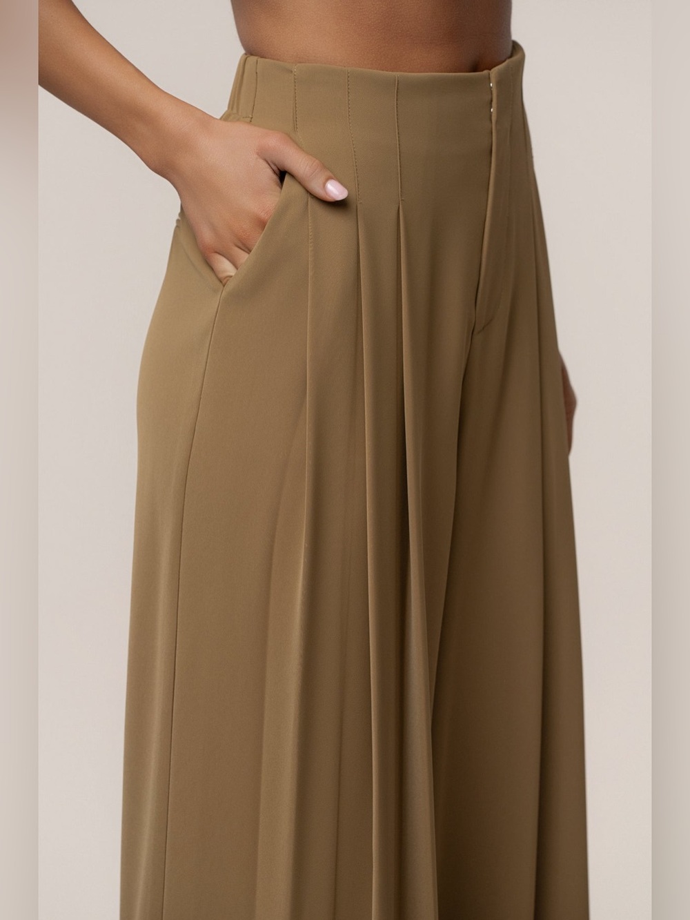 JLUXLABEL Olive Signature Elegance Trousers - Picture 7 of 14